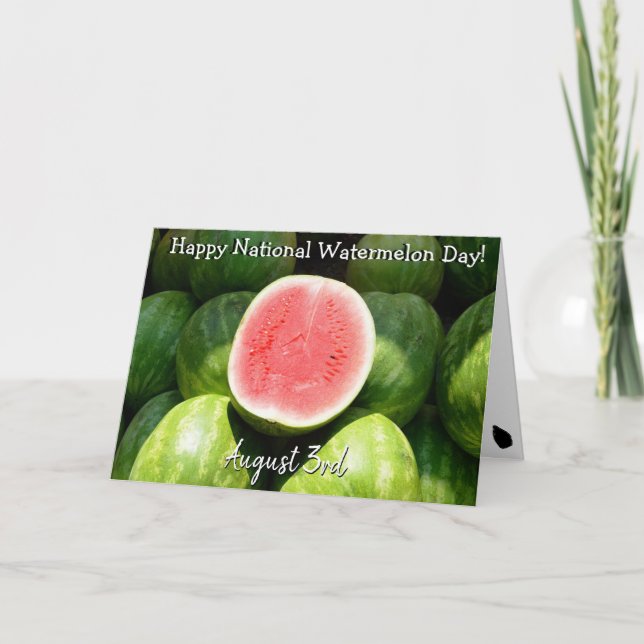 Carte Joyeuse Journée nationale du melon d'eau (Devant)