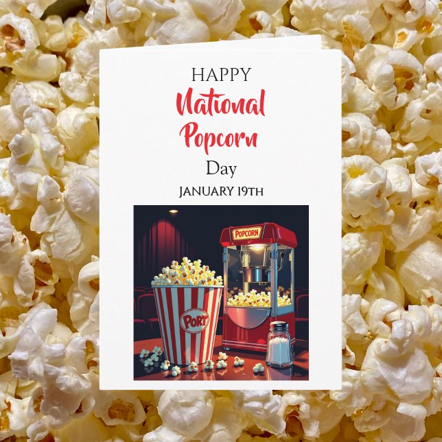 Carte Joyeuse Journée nationale du pop-corn ! 19 janvier (Créateur téléchargé)