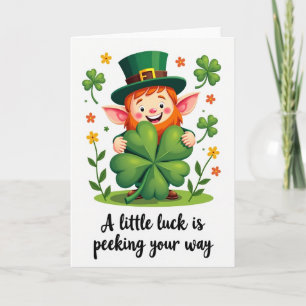 Carte Joyeuse Lutins Chanceux