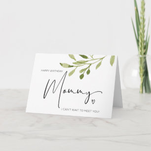 Carte Joyeuse maman d'anniversaire de Baby Bump Nouveau 