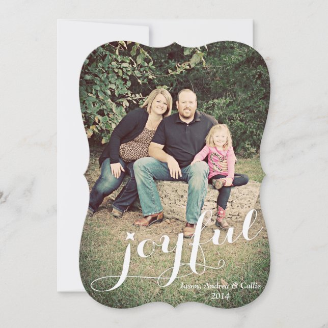 Carte Joyeuse Photo Holiday (Devant)