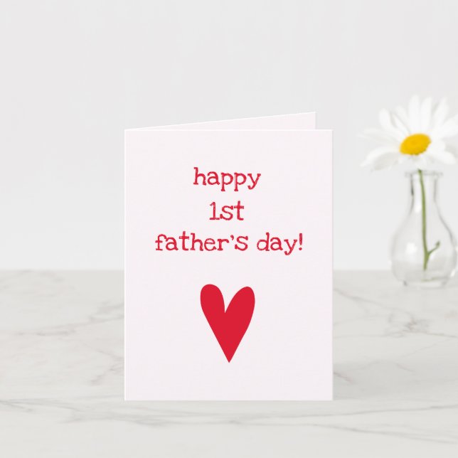 Carte Joyeuse première fête des Pères ! | Red Heart Fête (Petite plante)