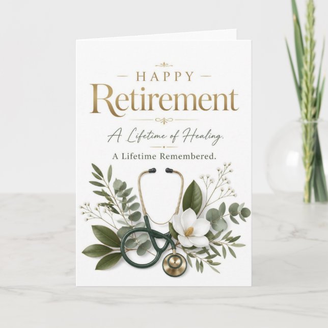 Carte Joyeuse retraite docteur (Devant)