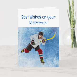 Carte Joyeuse retraite Hockey sur glace Sport