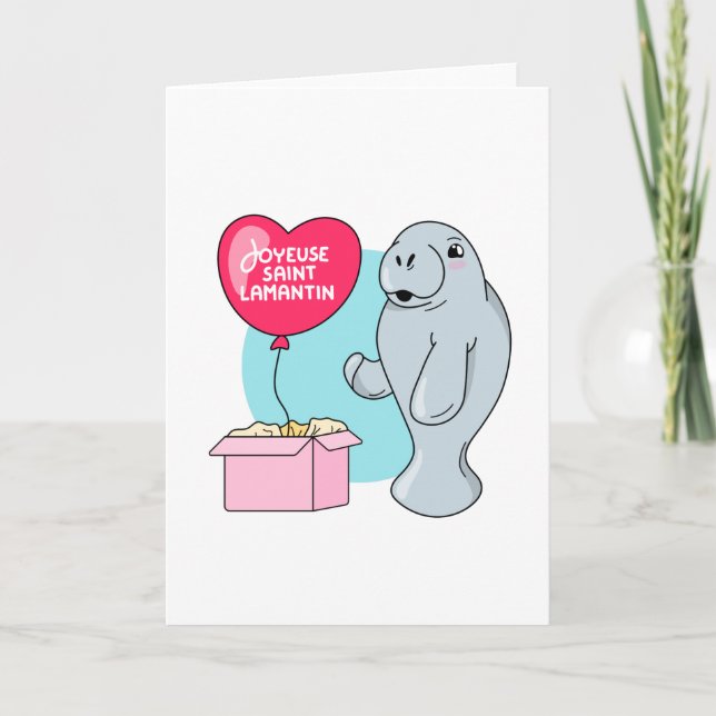 Carte Joyeuse Saint Lamantin (Devant)