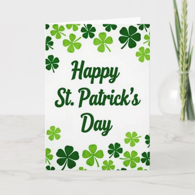 Carte Joyeuse Saint-Patrick (Devant)