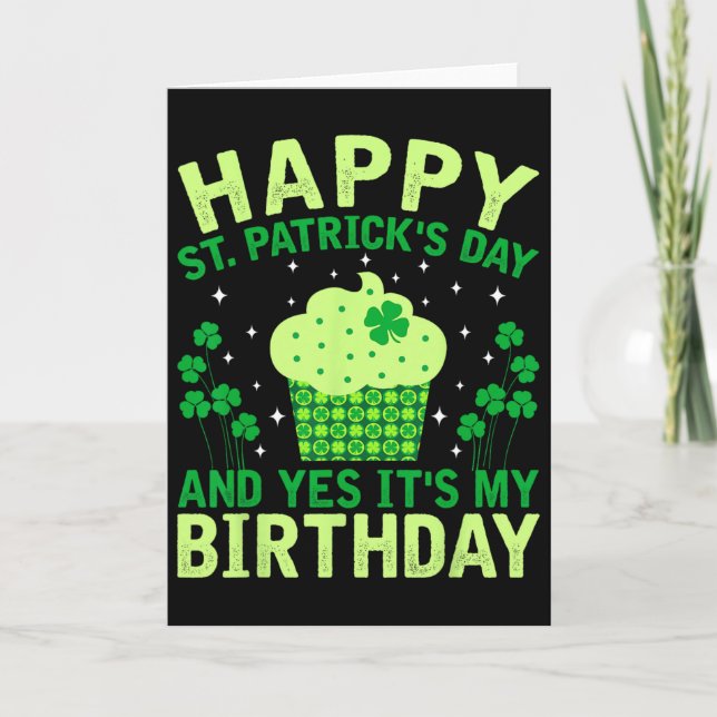 Carte Joyeuse Saint-Patrick Anniversaire Saint-Paddy Fem (Devant)