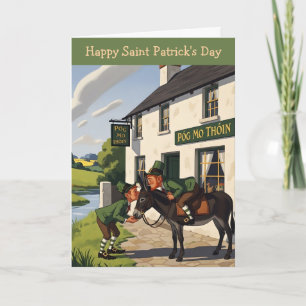 Carte Joyeuse Saint-Patrick hilarante