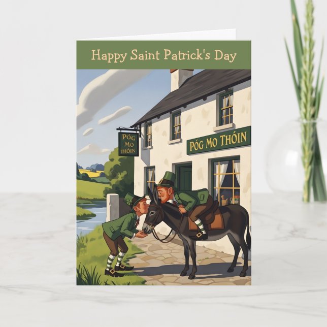 Carte Joyeuse Saint-Patrick hilarante (Devant)