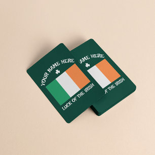 Carte Joyeuse Saint-Patrick Nom Personnalisé Trèfle