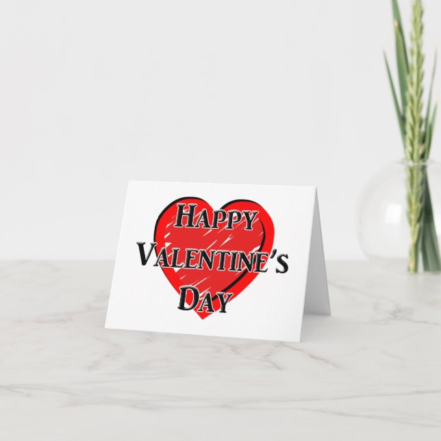 Carte Joyeuse Saint-Valentin (Devant)