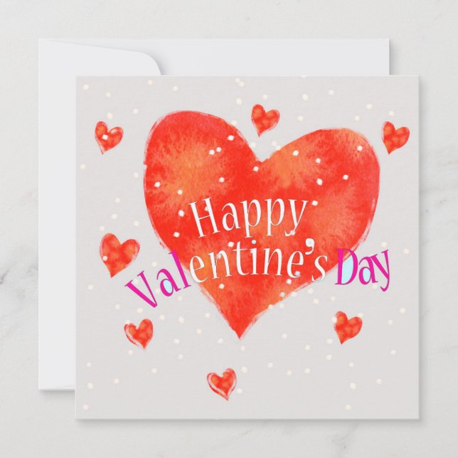 Carte Joyeuse Saint-Valentin (Devant)