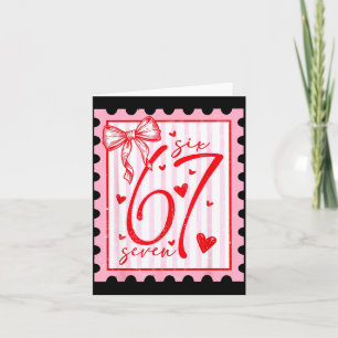Carte Joyeuse Saint-Valentin 67 Meme Cœurs Arc Coquette