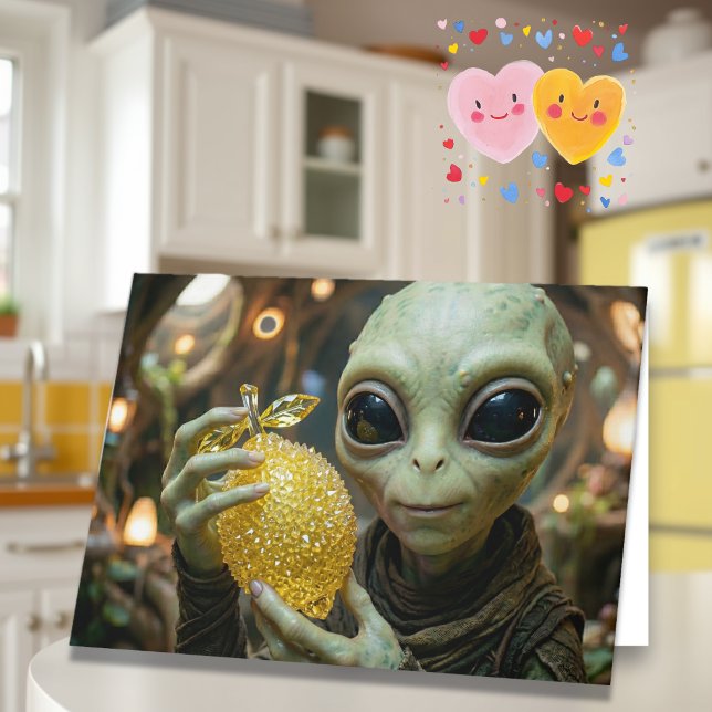 Carte Joyeuse Saint-Valentin à mon Alien Précieux (Créateur téléchargé)