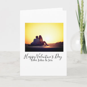 Carte Joyeuse Saint-Valentin amour ajouter nom photo sim