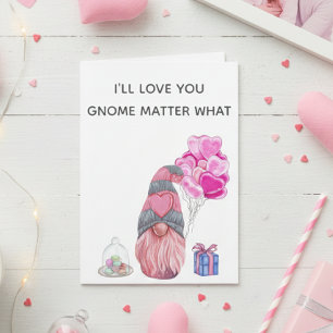 Carte Joyeuse Saint-Valentin Amour toi Gnome quoi qu'il 