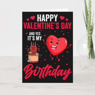 Carte Joyeuse Saint-Valentin & Oui C'est Mon Anniver