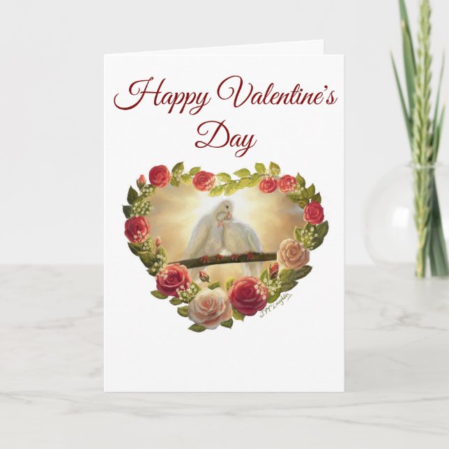 Carte 'Joyeuse Saint-Valentin' - Art de Jenny  (Devant)