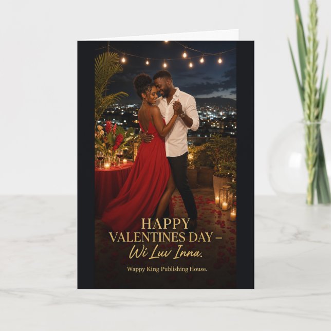 Carte Joyeuse Saint-Valentin | Danse sur les toits (Devant)
