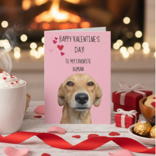 Carte Joyeuse Saint-Valentin de la part du chien
