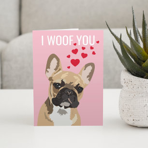 Carte Joyeuse Saint-Valentin de la part du chien Boule