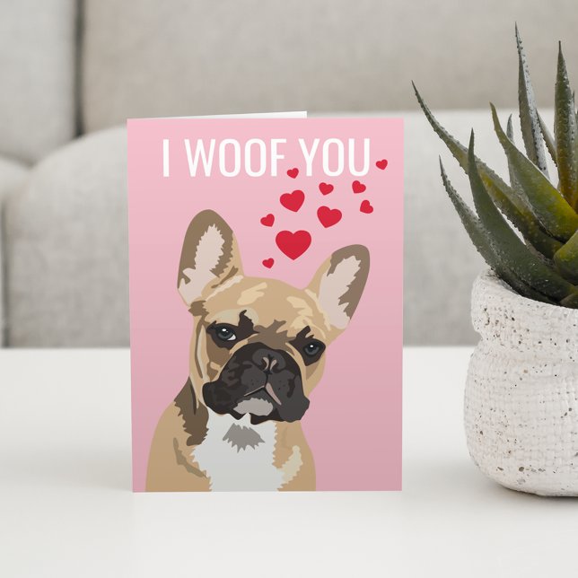 Carte Joyeuse Saint-Valentin de la part du chien | Boule (Créateur téléchargé)
