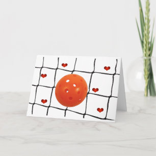 Carte Joyeuse Saint-Valentin de pickleball