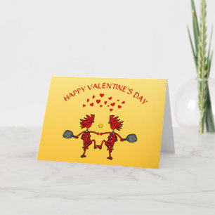 Carte Joyeuse Saint-Valentin de Pickleball - Je t'aime p