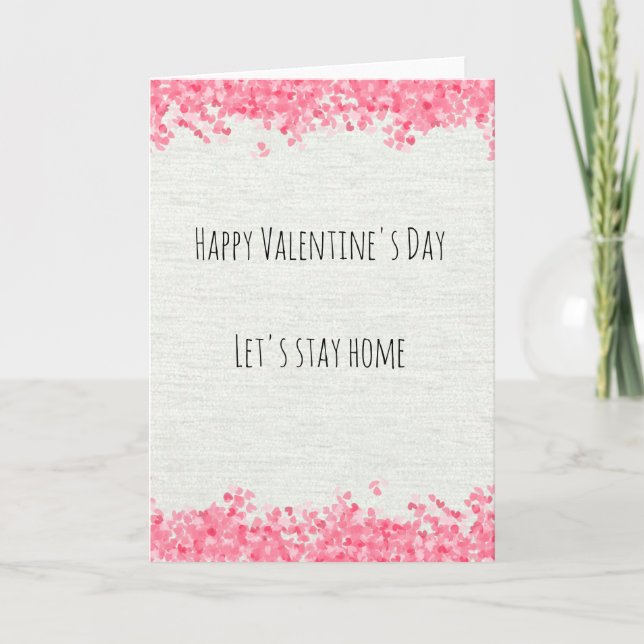 Carte Joyeuse Saint-Valentin distanciation sociale quara (Devant)