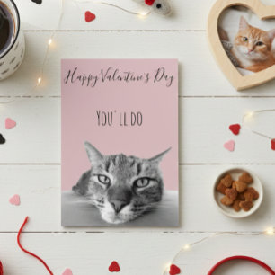 Carte Joyeuse Saint-Valentin du Chat à l'Humain Humour
