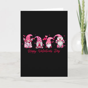 Carte Joyeuse Saint-Valentin Gnome avec cœur Gnome migno