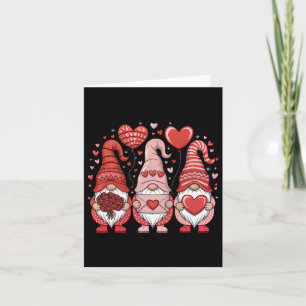 Carte Joyeuse Saint-Valentin Gnomes Cœur Mignon Amour Va