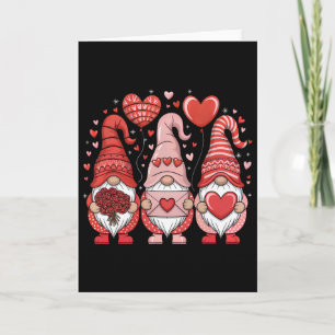Carte Joyeuse Saint-Valentin Gnomes Cœur Mignon Amour Va