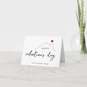Carte Joyeuse Saint-Valentin Maison immobilière  