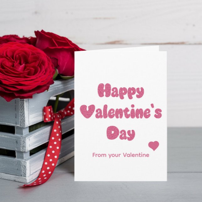 Carte Joyeuse Saint-Valentin Pailletée (Créateur téléchargé)