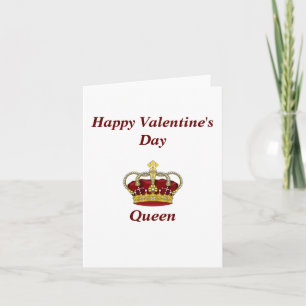 Carte Joyeuse Saint-Valentin Reine