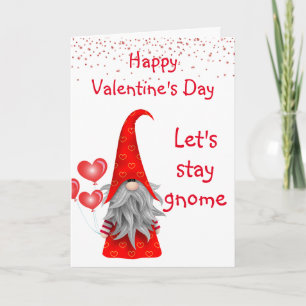 Carte Joyeuse Saint-Valentin Restons Gnome