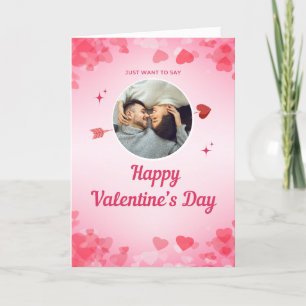 Carte Joyeuse Saint-Valentin Rose Pliable