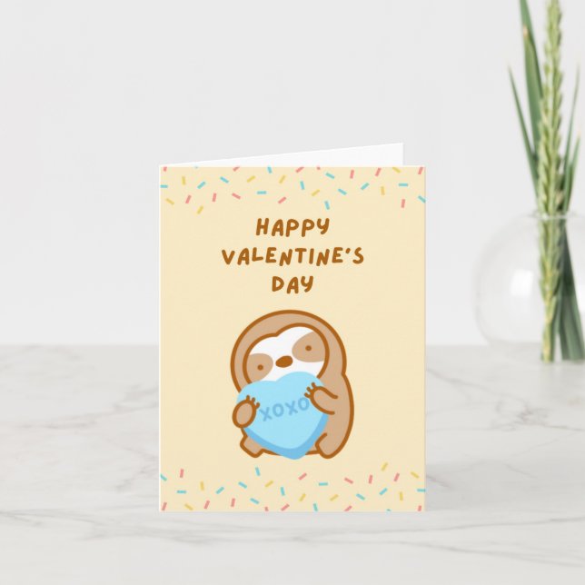 Carte Joyeuse Saint-Valentin XOXO Câlins et Bisous Pares (Devant)