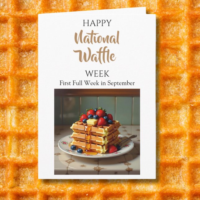 Carte Joyeuse Semaine Nationale du Gaufre (Créateur téléchargé)