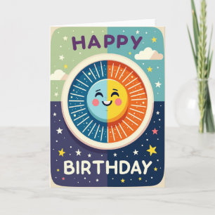 Carte Joyeuse Soleil Lune