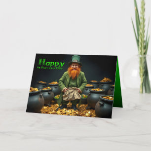 Carte Joyeuse St Patrick's Day Leprechaun HGC02