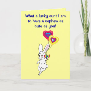 Carte Joyeuse Tante d'anniversaire à Nephew