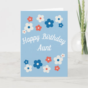 Carte Joyeuse Tante d'Anniversaire - Joli Anniversaire F