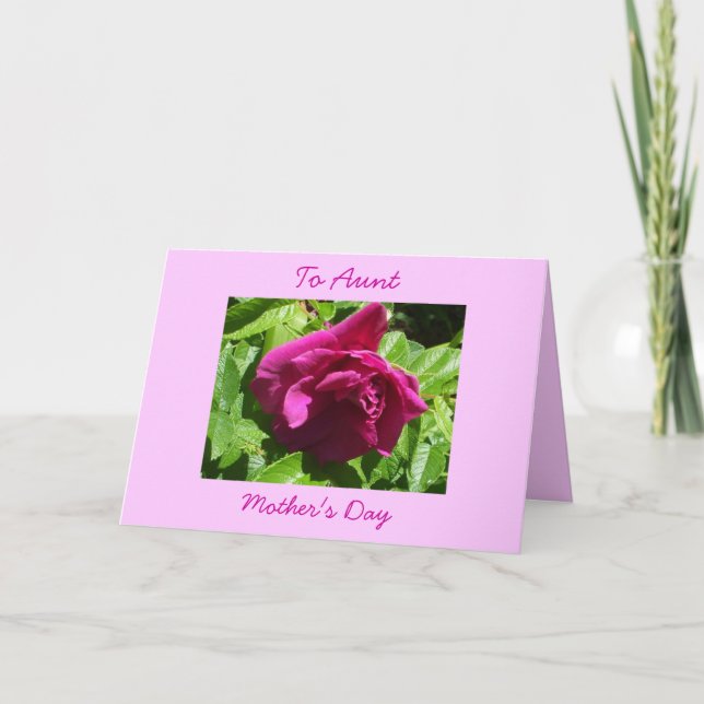 Carte Joyeuse tante de la fête des mères (Devant)