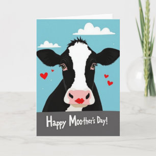 Carte Joyeuse Vache Mère