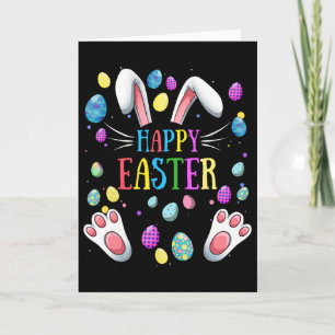 Carte Joyeuses citations de Pâques Lapin Cadeaux Œuf Gra