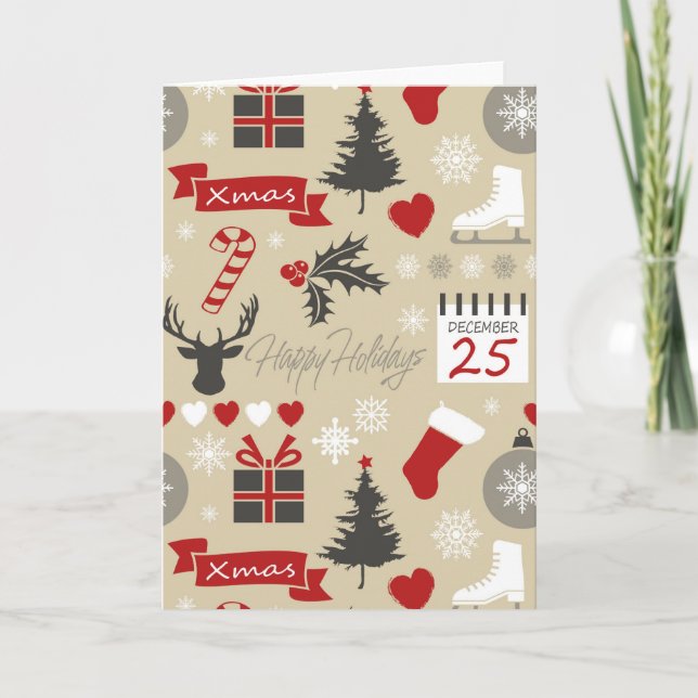 Carte Joyeuses Fêtes (Devant)