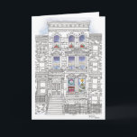 Carte Joyeuses Fêtes<br><div class="desc">Célébrez les fêtes de fin d'année avec cette carte dessinée à la main.</div>