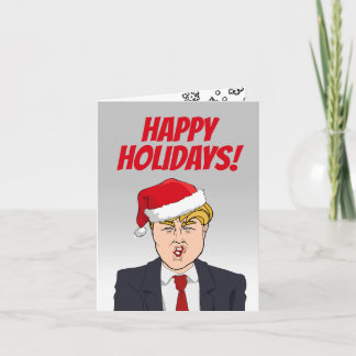 Carte Joyeuses fêtes de Donald Trump